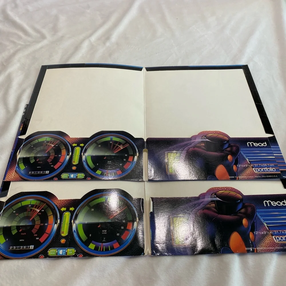 1989 Meade Fast Lane Folders Set of 2